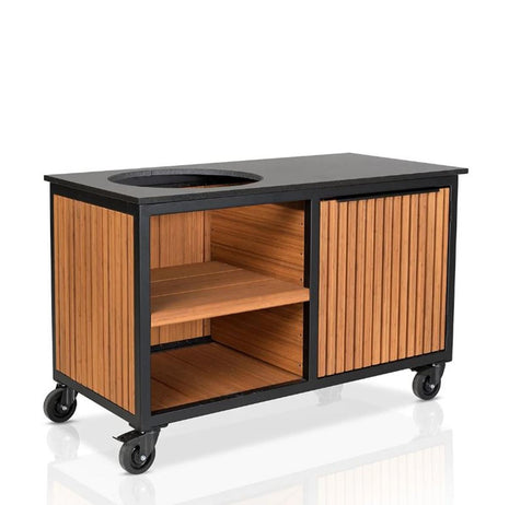 Fraaii Buitenkeuken Bamboo Teak Oil Rhombus Storage