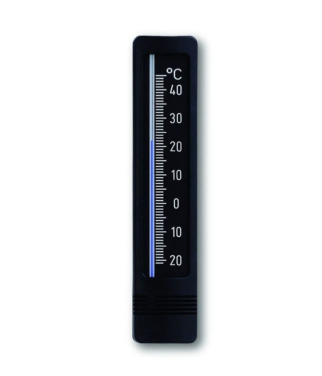 TFA Thermometer binnen/buiten kunststof - zwart