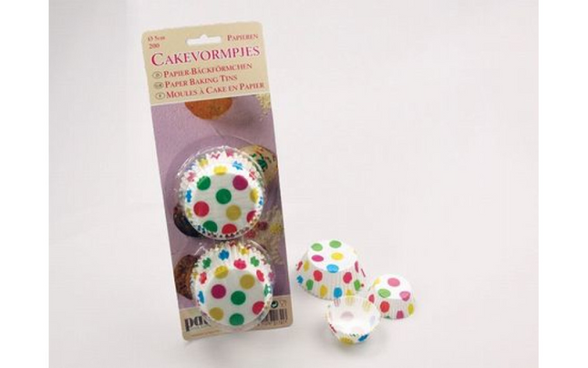 Patisse Cupcake vormpjes papier stippen - 200 stuks