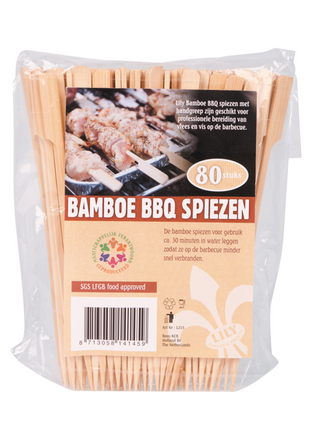 Li BBQ spiezen bomboo 80 st.