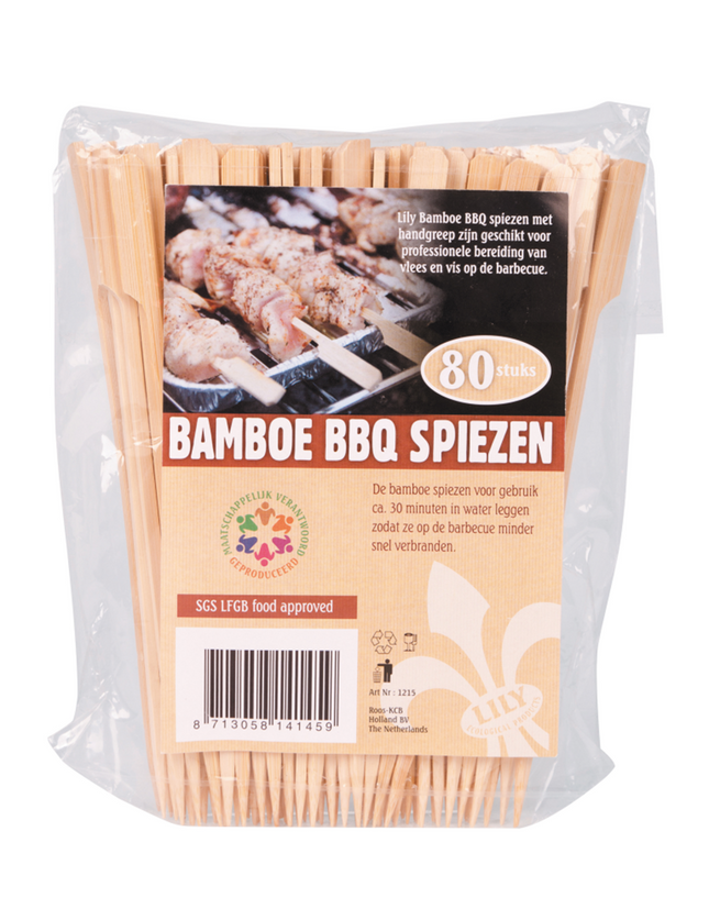 Li BBQ spiezen bomboo 80 st.