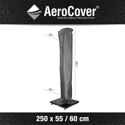 AeroCover beschermhoes zweefparasol H250x55/60 - antraciet