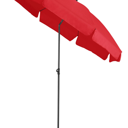 Platinum Aruba parasol met volant  Ø2 m - rood