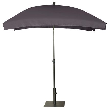 Platinum Aruba parasol met volant 2x1,3 m - antraciet