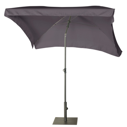 Platinum Aruba parasol met volant 2x1,3 m - antraciet