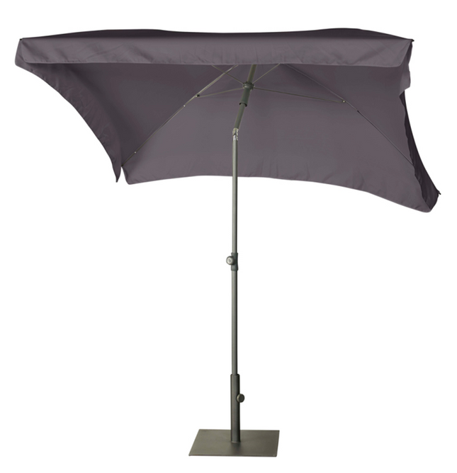 Platinum Aruba parasol met volant 2x1,3 m - antraciet