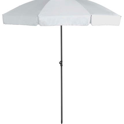 Platinum Aruba parasol met volant Ø2 m - wit