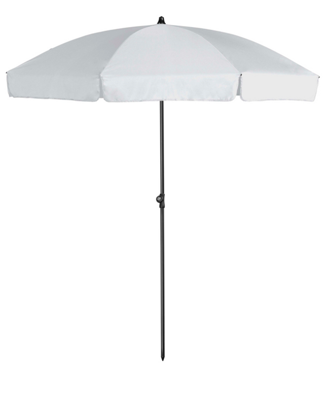 Platinum Aruba parasol met volant Ø2 m - wit