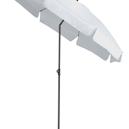 Platinum Aruba parasol met volant Ø2 m - wit