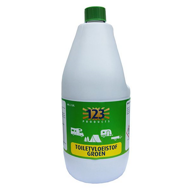 123-products toiletvloeistof groen - 2 liter