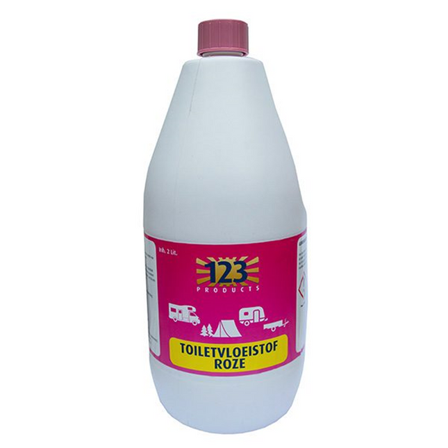 123-products spoelvloeistof roze - 2 liter