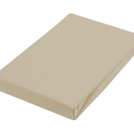 Hoeslaken Beddelicious Jersey Maat: 90-100/200-220 cm, Kleur: Mocca