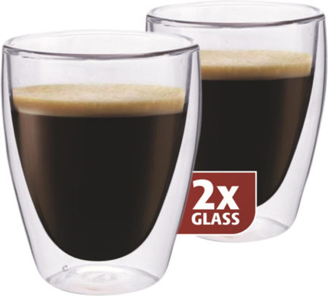 Maxxo Thermo glas set/2 Coffee - 235 ml