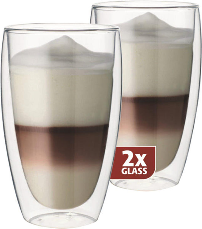 Maxxo Thermo glas set/2 Latte - 380 ml