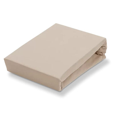 Vandyck hoeslaken Jersey splittopper Lits-jumeaux beige