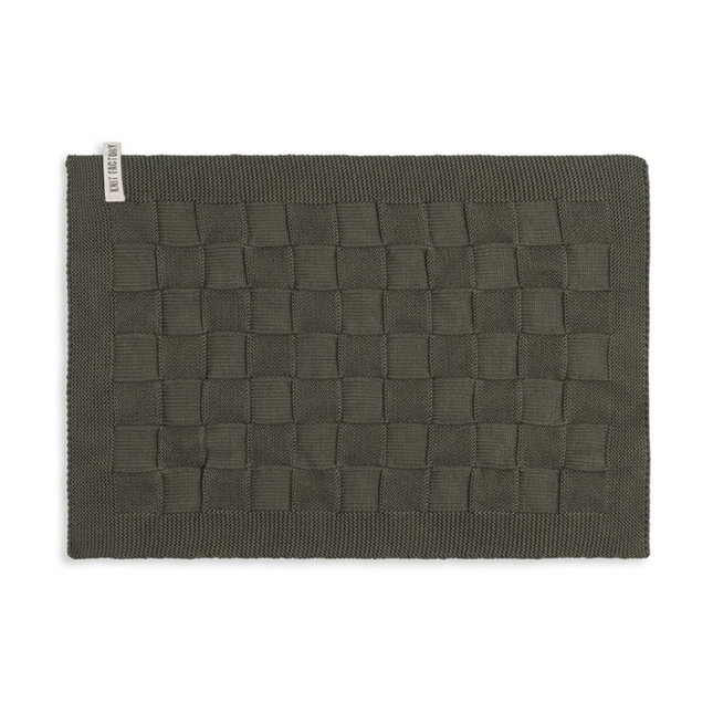 Knit Factory Placemat Uni - khaki