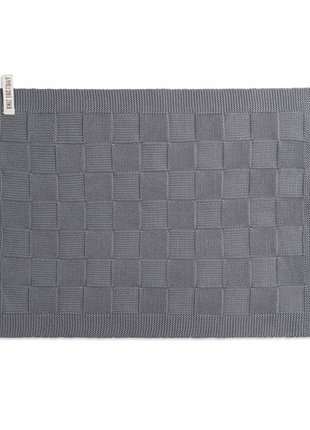 Knit Factory Placemat Uni - med grey