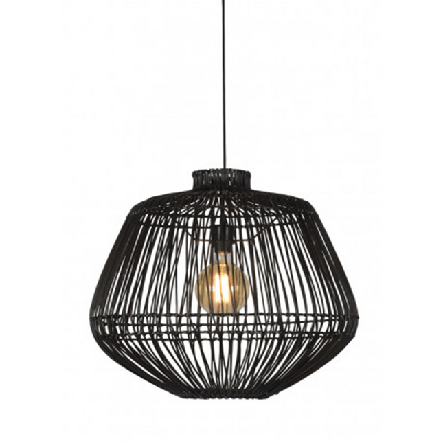 Good&Mojo Madagascar hanglamp - zwart rotan