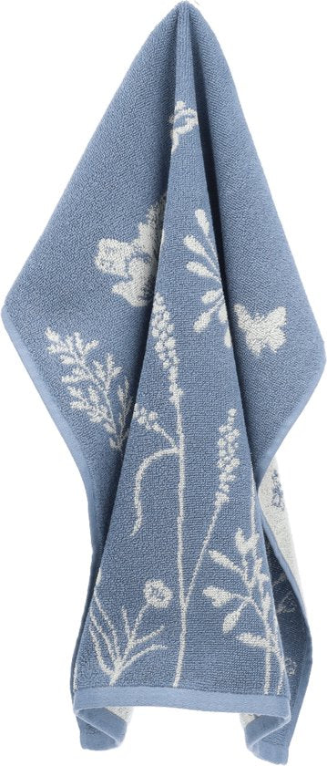 Bunzlau Castle Keukendoek Wild Flowers - Grey - Blue