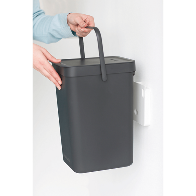 Brabantia Sort & Go afvalemmer 12 liter - grijs