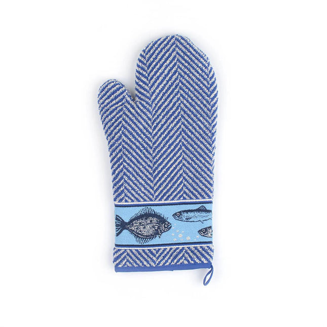 Fish Oven glove Royal Blue