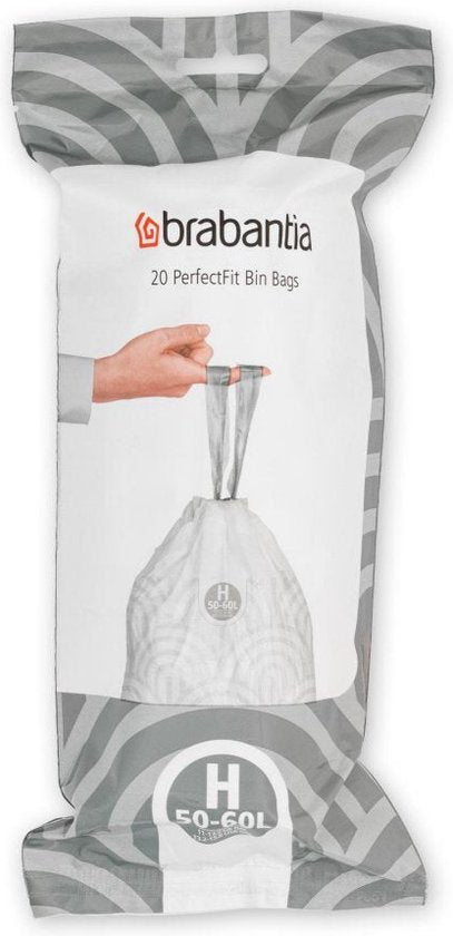 Brabantia PerfectFit Afvalzak code H - 50-60 L