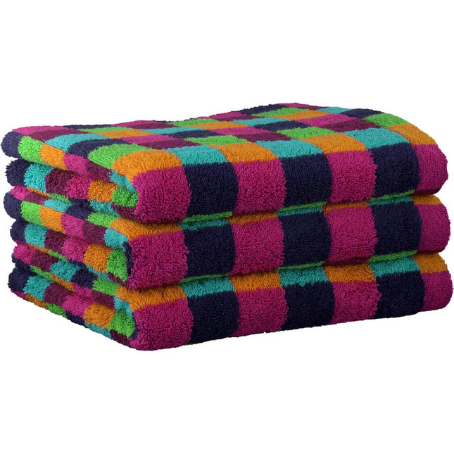 Cawö Life Style Block washand - multi donker