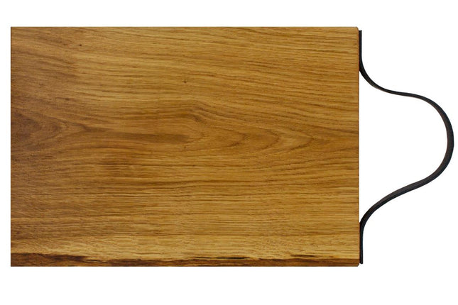 Joanz Serveerplank Eik met leer - 40x24x2,8 CM