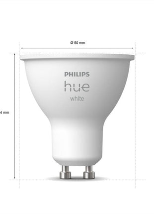 Philips HueW 5.2W GU10 2P EU