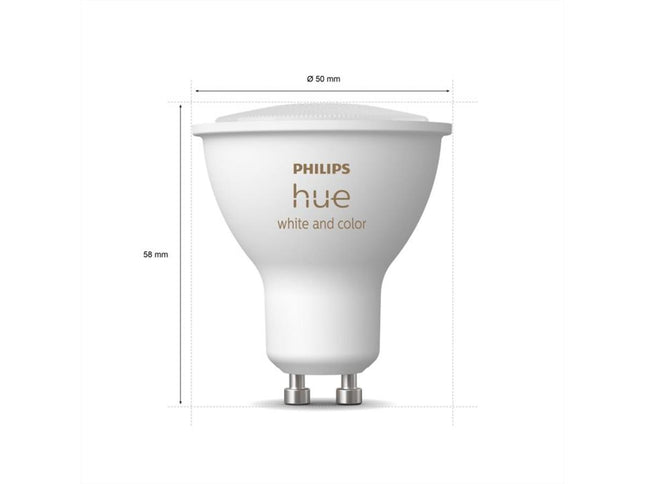 Philips HueWCA 4.3W GU10 2P EUR