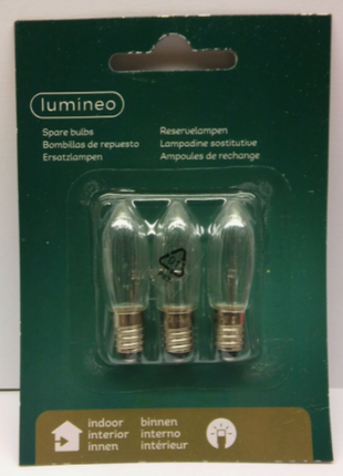 Lumineo reservelamp 2W, E10, 16 Volt - 3 stuks