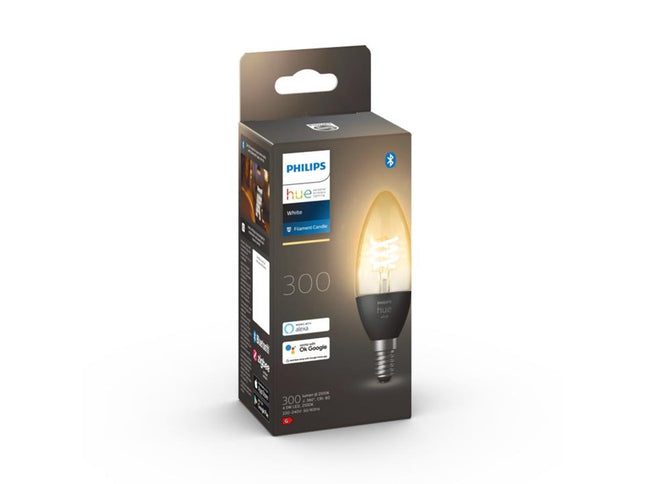 Philips HueW 4.5W Fil Candle E14 1p