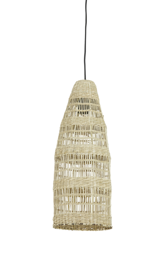 Light&Living Hanglamp Latika - Ø20x52 cm - zeegras naturel