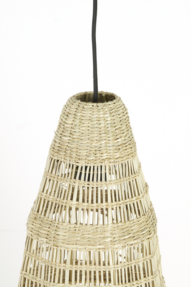 Light&Living Hanglamp Latika - Ø20x52 cm - zeegras naturel