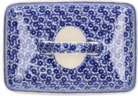 Bunzlau Castle Butter Dish Rectangular Midnight Blue