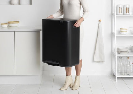 Brabantia Bo Pedaalemmer 2x30 L - Matt Black