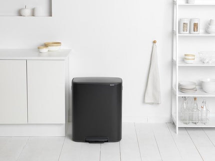 Brabantia Bo Pedaalemmer 2x30 L - Matt Black