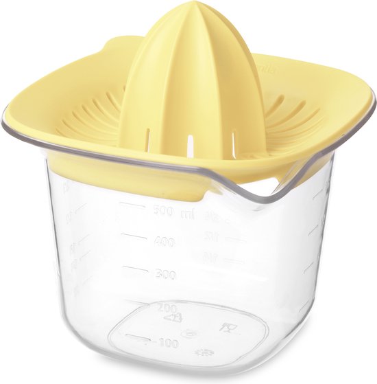 Brabantia Citruspers met maatbeker - vanilla yellow