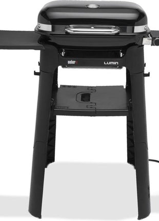 Weber Lumin Compact Black met onderstel, elektrisch