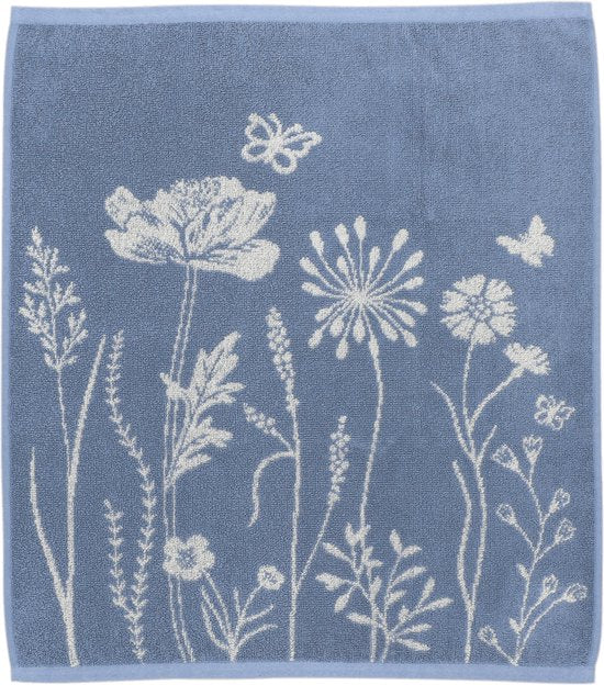 Bunzlau Castle Keukendoek Wild Flowers - Grey - Blue