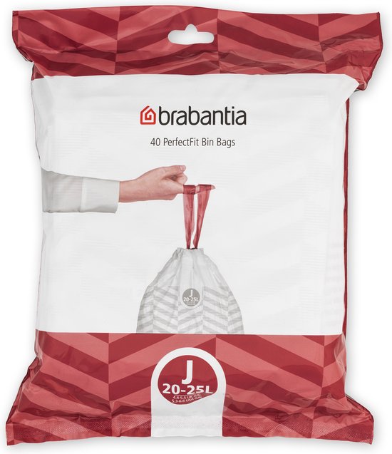 Brabantia PerfectFit Afvalzakken - 23 l - Code J - 40 stuks