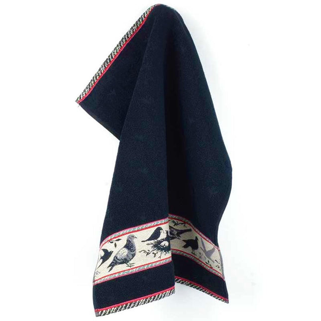 Bunzlau Castle keukendoek birds - dark blue