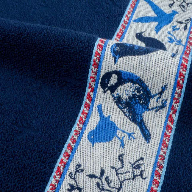 Bunzlau Castle keukendoek birds - dark blue