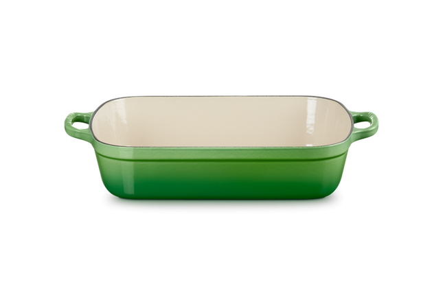 Le Creuset gietijzeren rechthoekige braadslede - 33cm - Bamboo