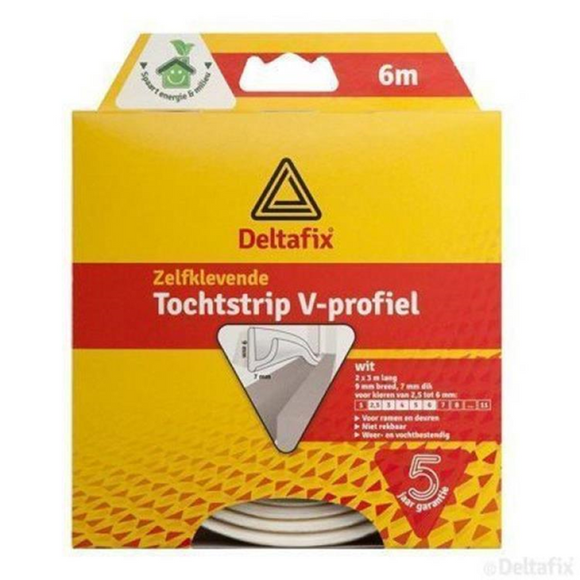 Deltafix Tochtstrip v-profiel