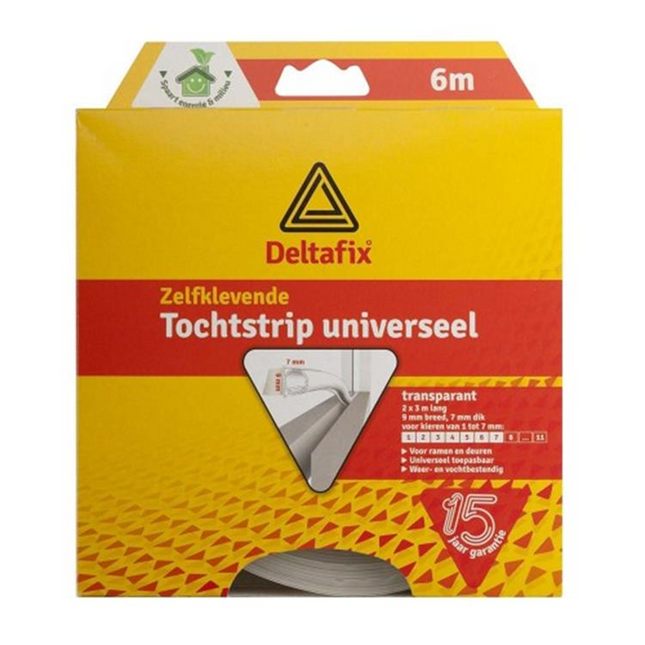 Deltafix Tochtstrip universeel transparant