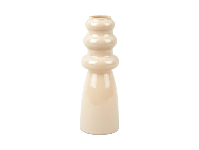 Present Time Vase Sparkle Bottle glass - sand brown