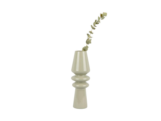 Present Time Vase Sparkle Cone glass - jungle green