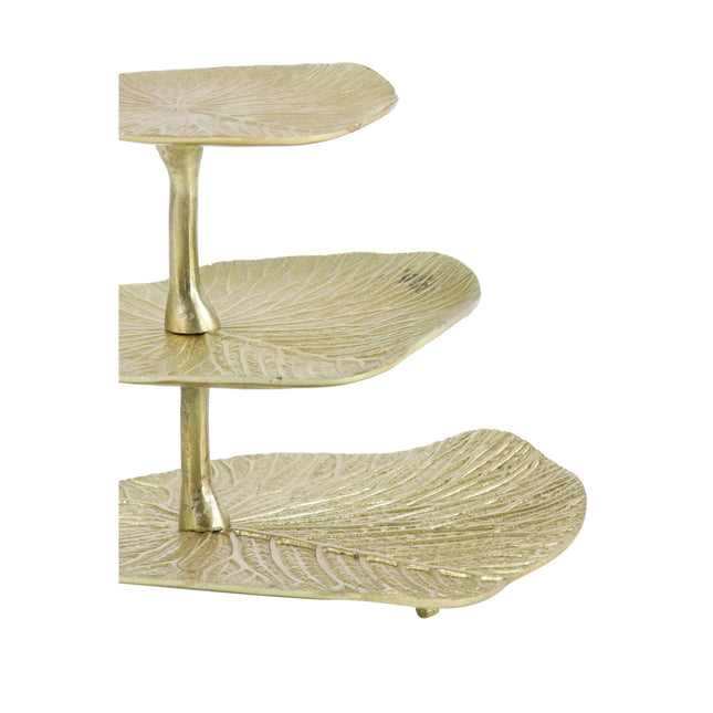 Light & Living Leaf etagere 3 laags - goud