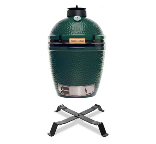 Big Green Egg Large met table nest. ACTIE